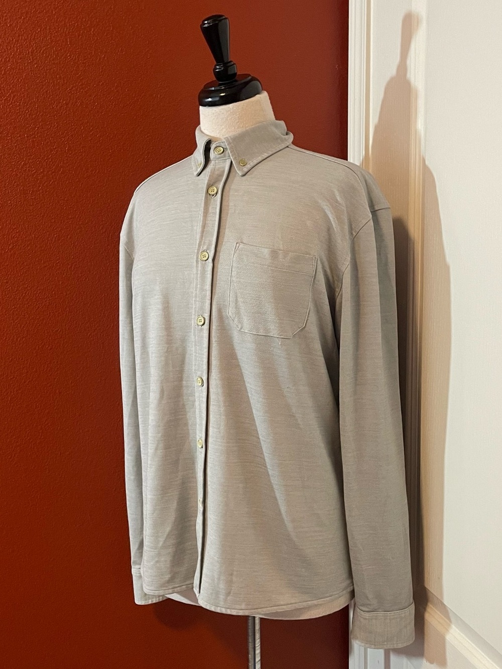 Western Rise Men’s Limitless Merino Wool Blend Button Down Long Sleeve Shirt